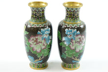 Load image into Gallery viewer, Pair of Early 20th Century Chinese Cloisonne Vases
