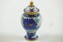 Load image into Gallery viewer, Early 20th Century Chinese Cloisonne Vase w/ top
