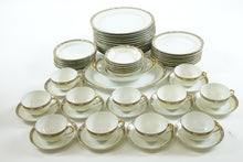 Load image into Gallery viewer, Antique Noritake M China HAVERFORD Pink Rose Gold Trim Dinnerware Set - 59 Piece