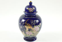 Load image into Gallery viewer, Cobalt Blue Japanese Porcelain Jar w/ Top
