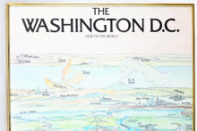 Load image into Gallery viewer, Washington D.C. View of the World, Print of original Watercolor &amp; Pen

