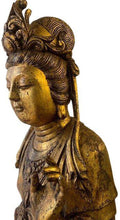 Load image into Gallery viewer, Kuan Yin (Quin Yin) antique life size statue