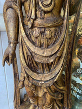 Load image into Gallery viewer, Kuan Yin (Quin Yin) antique life size statue