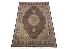 Load image into Gallery viewer, Very Fine Persian Tabrize Mahi Silk & Wool (11'-7" x 8'-2")