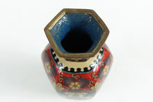 Load image into Gallery viewer, Antique Far East Hexagonal Cloisonne
