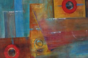 Abstract, Print of original oil on canvas