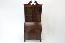 Load image into Gallery viewer, Vintage Secretary Desk With Fine Woodwork (36" x 20" x 84.5")