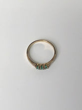 Load image into Gallery viewer, 14 K Yellow Gold Emerald And Diamond Ring
