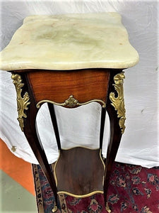 Antique French Stand with Marble Top