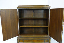Load image into Gallery viewer, Beautiful Hand-Painted Cabinet With Elaborate Woodwork(18" x 40" x 66")
