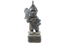 Load image into Gallery viewer, Antique Bronze African Sculpture of a Warrior
