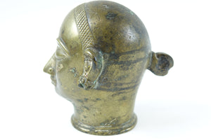 Antique Bronze African Scultpure Bust of a Woman