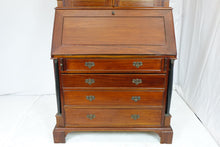 Load image into Gallery viewer, Secretariat desk with hutch cabinets (38" x 20.5" x 85.5")