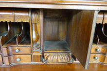 Load image into Gallery viewer, Secretariat desk with hutch cabinets (38" x 20.5" x 85.5")