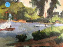 Load image into Gallery viewer, The River Oil on Board Signed at the Bottom
