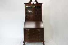 Load image into Gallery viewer, Vintage Secretary Desk With Fine Woodwork (36" x 20" x 84.5")