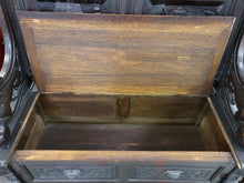 Load image into Gallery viewer, Antique Gothic Bench (49" x 24" x 53")