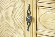 Load image into Gallery viewer, Marble Top White Wash Sideboard (62" x 22" x 40")