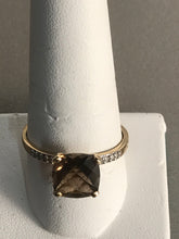 Load image into Gallery viewer, 10 Karat Gold Ring with Smoke Stone  Size,  9
