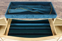 Load image into Gallery viewer, Marble Top White Wash Sideboard (62" x 22" x 40")