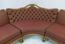 Load image into Gallery viewer, Beautiful Large Antique French Sectional (127" x 65.5" x 36")