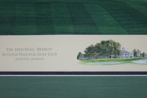 The 16th Hole, Lithograph, Signed, Stamped with Signet