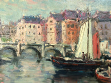 Load image into Gallery viewer, European Scene, Original Oil on Canvas, Signed at the Bottom