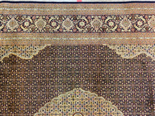 Load image into Gallery viewer, Very Fine Persian Tabrize Mahi Silk & Wool (11'-7" x 8'-2")
