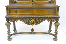 Load image into Gallery viewer, Beautiful Hand-Painted Cabinet With Elaborate Woodwork(18" x 40" x 66")