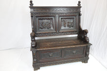 Load image into Gallery viewer, Antique Gothic Bench (49" x 24" x 53")