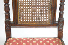 Load image into Gallery viewer, Pair Of Vintage Chairs With Elaborate Woodwork (17.5" x 17.5" x 43")