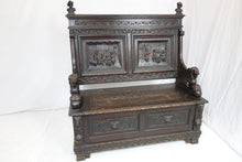 Load image into Gallery viewer, Antique Gothic Bench (49" x 24" x 53")