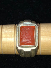 Load image into Gallery viewer, Bordered Rectangular Kufi Ring Size 10.25

