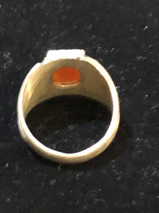 Small Decorated Rectangular Kufi Ring Size 9