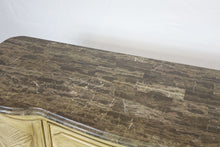 Load image into Gallery viewer, Marble Top White Wash Sideboard (62" x 22" x 40")