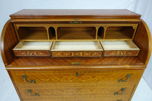 Load image into Gallery viewer, Beautiful Top Down Italian Desk With Inlay (38.5" x 18.5" x 35")