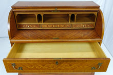 Load image into Gallery viewer, Beautiful Top Down Italian Desk With Inlay (38.5" x 18.5" x 35")