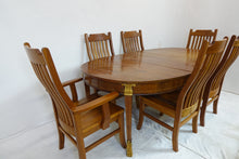 Load image into Gallery viewer, Exquisite Cherry Dining-Room Set With 6 Chairs (55.25" x 47.5" x 29.5")