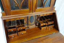 Load image into Gallery viewer, Secretariat desk with hutch cabinets (38" x 20.5" x 85.5")