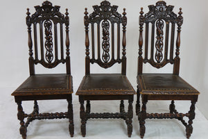 4 Amazing Antique Chairs (19" x 21" x 45")