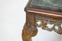 Load image into Gallery viewer, Vintage Heavily Carved Granite Top Coffee Table (41&quot; x 20&quot; x 17&quot;)

