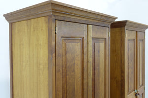 Pair Of Solid Cherry Cabinets/Armoire (27" x 23" x 73.5")
