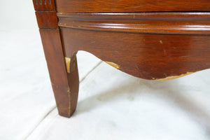 Vintage Wooden Seven-Drawer Desk (47" x 18" x 30")