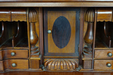 Load image into Gallery viewer, Secretariat desk with hutch cabinets (38" x 20.5" x 85.5")