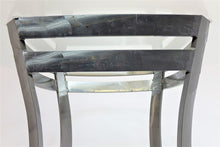 Load image into Gallery viewer, Modern Metal And Glass Table And 4 Chairs (49&quot; x 49&quot; x 30&quot;)
