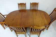 Load image into Gallery viewer, Exquisite Cherry Dining-Room Set With 6 Chairs (55.25&quot; x 47.5&quot; x 29.5&quot;)
