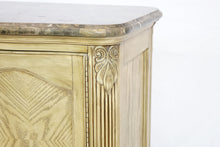 Load image into Gallery viewer, Marble Top White Wash Sideboard (62" x 22" x 40")