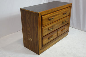 Beautiful Vintage Oak Cabinet With Drawers (40" x 17" x 75.25")