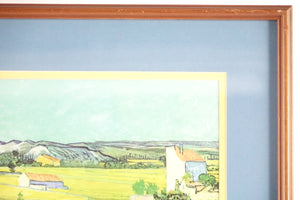 Landscape of a Field, Print of original Oil on Canvas, Signed