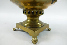 Load image into Gallery viewer, Antique Brass Russian Samovar 19th Century with Stamps
